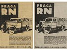 Reklamy na Pragu RN z dobového tisku z roku 1936, vlevo Národní listy, vpravo...