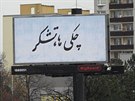 Třetí chodovský billboard, který je psaný ve zvláštní perštině, nebo jiném...