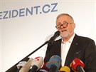 Mirek Topolánek na tiskové konferenci ke své kandidatue v prezidentských...