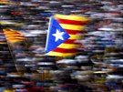 Tisíce podporovatel nezávislého Katalánska se zúastnily generální stávky ped...