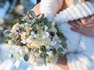 Zimní svatební kytice podle Jannie Baltzerové