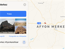 Turecké msto Afyon se kvli pesmyce v mapách Applu te jako iPhone.