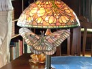 Tiffany lampy patí k pvodními vybavení domu.