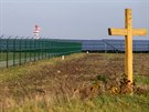 Fotovoltaická elektrárna u brnnského letit se rozkládá na 40 hektarech a má...