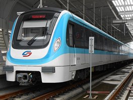 Metra s eskou stopou se prohánjí i v sedmimilionovém ínském mst Suzhou....