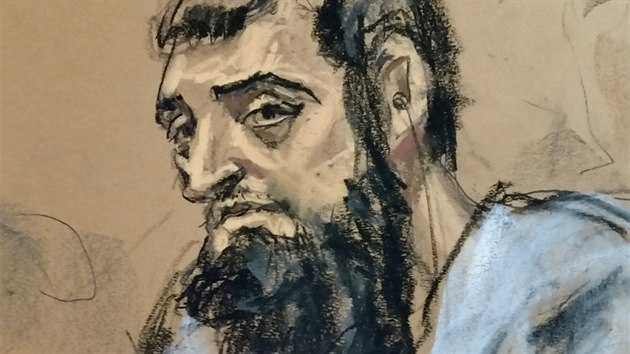 Sajfullh Saipov (Sayfullo Saipov) v soudn sni (1. listopadu 2017)