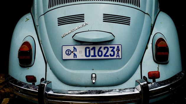 A Volkswagen Beetle car is seen whilst under maintenance at a garage
in Addis Ababa, Ethiopia, September 8, 2017.