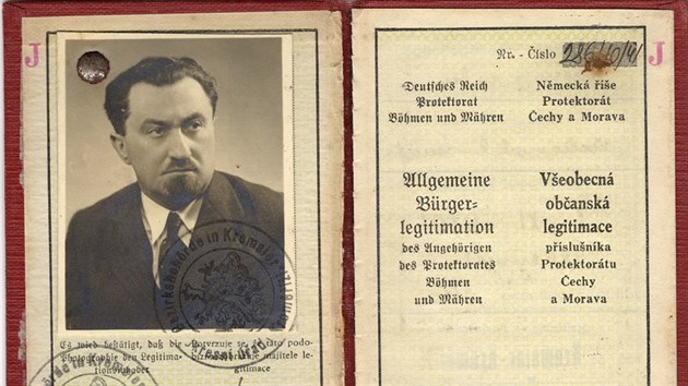 Občanská legitimace Joachima Astela