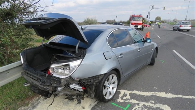 Řidič vozu BMW vypověděl, že Šiškův řítící se vůz ani nepostřehl.
