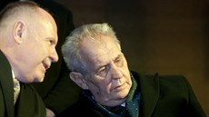 Milo Zeman pi setkání s obany v Lipníku nad Bevou (8. listopadu 2017)