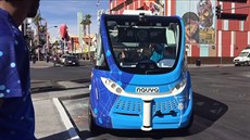Samoobsluný kyvadlový autobus v Las Vegas