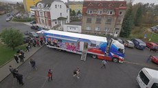 Kamion, který bude v nadcházející sezoně sloužit českým biatlonistům.