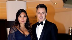 Louis Ducruet a jeho partnerka Marie (Monako, 7. listopadu 2014)
