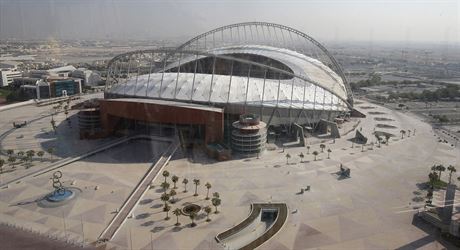 Stadion Chalífa s v katarském Dauhá, na kterém se bude hrát  mistrovství svta...
