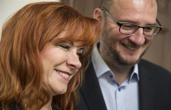 Jana Nečasová a Patr Nečas na snímku od soudu z listopadu 2017
