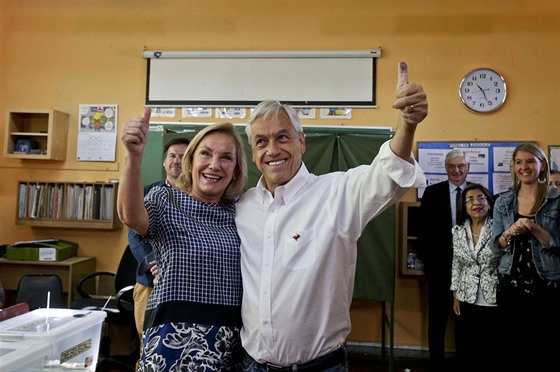 Bývalý chilský prezident a souasný kandidát na stejný post Sebastián Piera se...