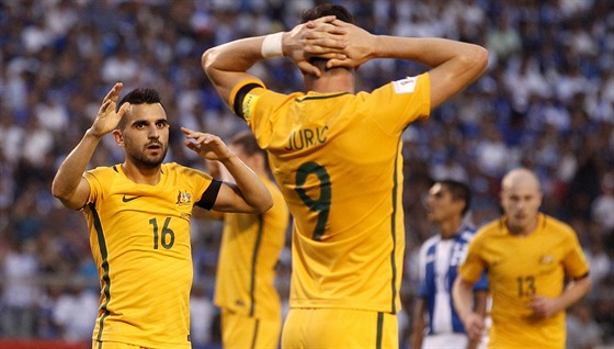 Australtí fotbalisté po prvním duelu v Hondurasu.