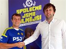 éf jihlavského klubu Jan Stank po podpisu nové smlouvy se záloníkem FC...