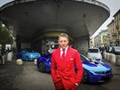 Benzinka na milánském námstí Accursio ped rekonstrukcí. Lapo Elkann je...