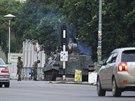 Zimbabwská armáda v centru hlavního msta Harare zablokovala pístup do...
