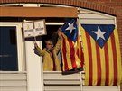 Statisíce lidí demonstrují v Barcelon za proputní osmi separatistických...
