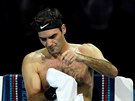 DO SUCHÉHO. Roger Federer v semifinále Turnaje mistr v Londýn.