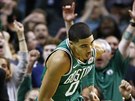 Jayson Tatum potil fanouky Boston Celtics.