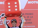 Marc Márquez slaví titul ampiona MotoGP.