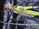 Rakouský skokan na lyích Stefan Kraft v závod ve Wisle