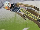 Polský skokan na lyích Kamil Stoch v závod ve Wisle