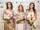 eská Miss Earth 2017 Iva Uchytilová, eská Miss 2017 Michaela Habáová a eská...