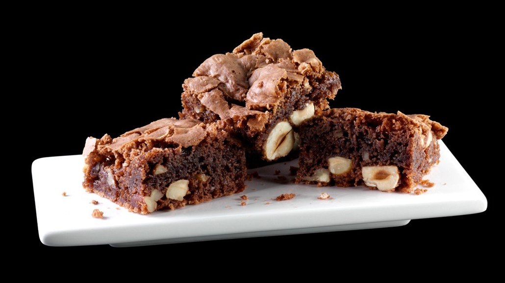 Brownies s lískovými o�echy