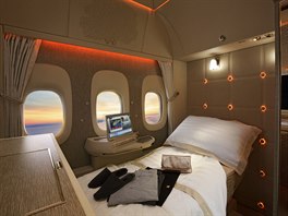 Aerolinky Emirates pedstavily nový luxusní interiér letounu Boeing 777...