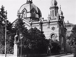 Olomouck synagoga pi pohledu z dnen tdy Svobody.