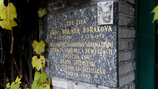 Vila na praskm Smchov, kde ila Milada Horkov.