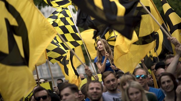 Protest Identitarin v Nmecku