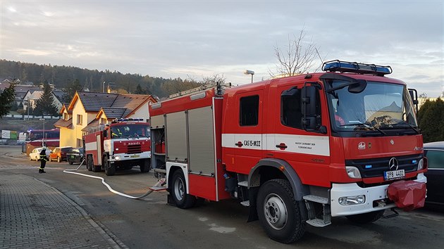 Kvli niku plynu z pokozenho potrub evakuovali zchrani v ervenm Hrdku 35 lid.