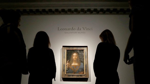Obraz Leonarda Da Vinciho pojmenovaného Salvator Mundi se vydražil za 450,3 milionu dolarů