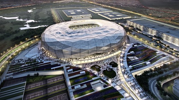 První stadion pro mistrovství světa v Kataru - Chalífa International - už...