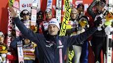 Jakub Janda (v popředí) se loučí se sportovní kariérou na závodě Světového...