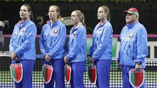 Tým bloruských tenistek ve finále Fed Cupu.