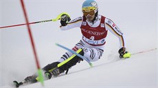 Felix Neureuther ve slalomu v Levi.