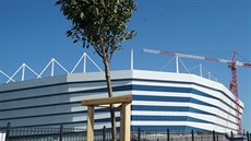 Jeden ze stadionů pro fotbalové MS 2018 vyrůstá v ruském Krasnodaru.