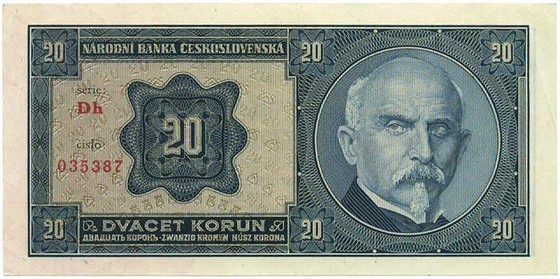 Alois Rašín již jednou bankovku zdobil. Šlo o dvacetikorunu vydanou v roce...