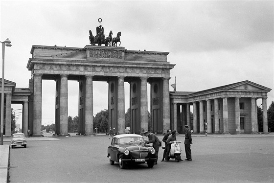 Braniborská brána oddlující východní a západní ást Berlína
