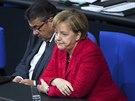 Nmecká kancléka Angela Merkelová na jednání Spolkového snmu (21. listopadu...