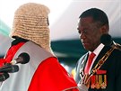 Prezident Zimbabwe Emmerson Mnangagwa na své inauguraci v Harare (24. listopadu...
