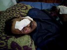 Zranní po útoku v Bir Al-Abdu byli pevezeni do nemocnice ve mst Ismá'ílíja...
