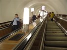 Eskalátory v petrohradském metru