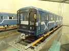 Model soupravy 81-71 v muzeu historie petrohradského metra